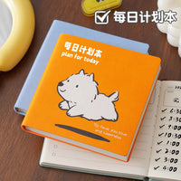 Portable Pocket Notebook with Leather Cover - Square Memo Pad for Notes and Reminders