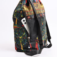 Foldable Drawstring Travel Bag - Lightweight Gym Backpack for Men and Women