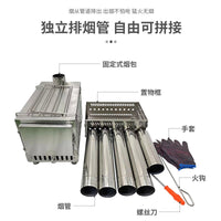 Portable Stainless Steel Tent Sauna Wood Stove for Dry Steaming and Heating
