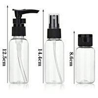 Travel Leak-Proof Dispenser Bottle Set for Shampoo, Lotion, and Cosmetics
