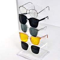 Detachable Acrylic Eyeglass Display Stand with Base for Sunglasses and Optical Frames