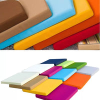 Outdoor Waterproof Polyester Fabric for Cushions - Thickened, UV-Resistant, Solid Color