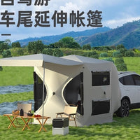 SUV Car Tail Tent Outdoor Camping Sunshade Shelter with Mosquito Net