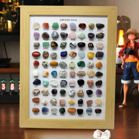 80-Specimen Mineral Crystal Collection Frame for Geological Education