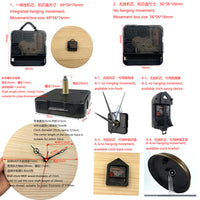 Silent Quartz Clock Movement Mechanism with Hands for DIY Wall and Desk Clocks