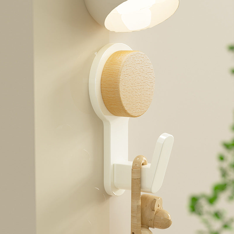 No-Drill Wooden Wall Hooks for Entryway, Bedroom, Kitchen, and Bathroom Organization