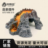 Aquarium Volcanic Rock Hideaway Cave for Fish Tank Decoration