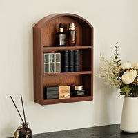 Solid Wood Desktop Organizer with Drawers for Cosmetics, Jewelry, and Collectibles