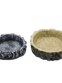 Resin Reptile Feeding Dish for Tortoises, Lizards, and Hermit Crabs