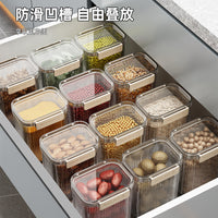 Food Grade Airtight Storage Containers for Grains, Dry Goods, Kitchen Pantry Organization, Clear Plastic