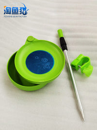 Mini Magnetic Fishing Bait Tray with Double-Layer Design for Fishing Chairs and Boxes
