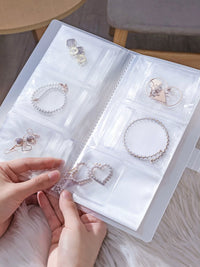 Jewelry Storage Book with Anti-Oxidation Bags for Earrings, Rings, Necklaces, and Bracelets
