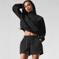 Women's Half-Zip Sun Protection Casual Outdoor Set