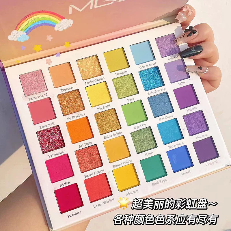 30-Color Eyeshadow Palette for Stage Makeup and Performance