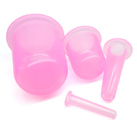 Silicone Cupping Therapy Set for Face and Body - Vacuum Suction Massage Cups