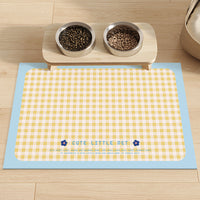 Pet Cat Dog Feeding Mat Diatomaceous Earth Absorbent Stain-Resistant Easy-Care Placemat Non-Slip Splash-Proof Floor Mat
