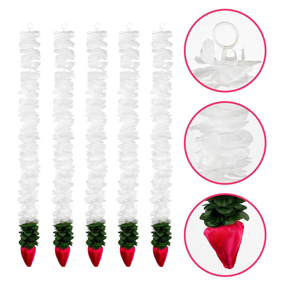 Diwali Jasmine Lotus Flower Garlands for Wedding & Festival Wall Decor