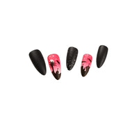 Halloween Stiletto Press-On Nails with Spooky Designs