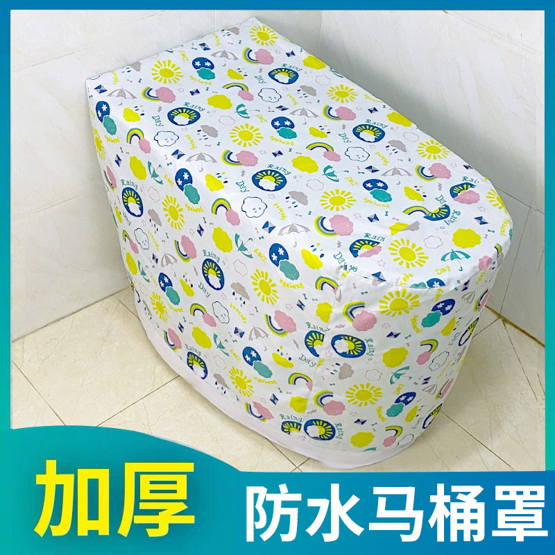 Smart Toilet Seat Cover Waterproof Shower Cover All-Inclusive Toilet Tank Cover Universal Toilet Lid Splash-Proof