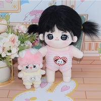 Doll Clothes for 10cm/20cm Cotton Dolls, Cute Romper Jumpsuit Outfit