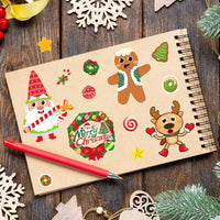 Christmas DIY Sticker Set for Kids, Educational Craft Stickers for Holiday Decoration and Creative Play