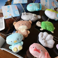 Japanese Aquarium Plush Keychain Doll Cute Beady-Eyed Shark Pendant Toy