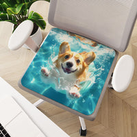 Breathable Ice Silk Seat Cushion for Home, Office, Car, and Students - Non-Slip