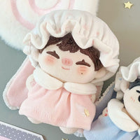 10cm Peach & Blueberry Cotton Doll Outfits for Stuffed Animals