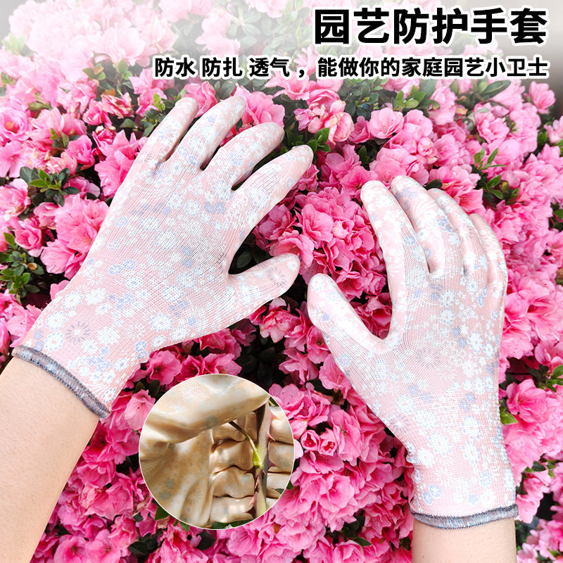 Steel Shield Thorn-Proof Waterproof Gardening Gloves for Planting, Weeding, and Pruning