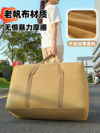 Heavy-Duty Canvas Quilt Storage Bag for Moving and Home Organization