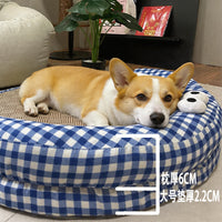 Pet Cooling Mat Rattan Weave Summer Bed for Cats and Dogs, Washable Sofa Cushion