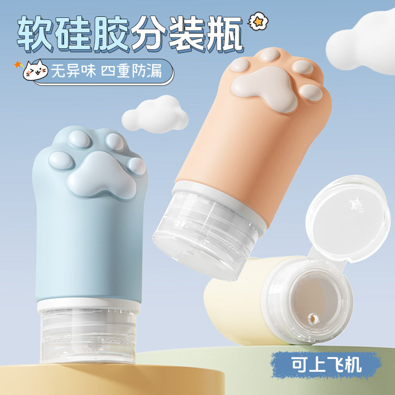 Silicone Travel Bottles for Lotion, Shampoo, and Cosmetics - Leak-Proof & Portable
