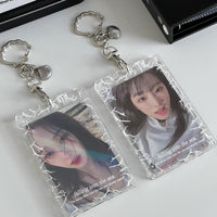 Ins Style Star Glitter Acrylic Card Holder for ID Photos and Small Cards