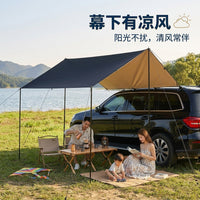 Car Side Awning Tent for Outdoor Camping, RV, SUV - Waterproof Sunshade Shelter