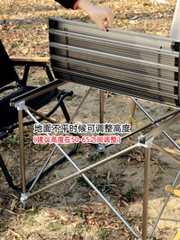 Bulin GuideSeries Outdoor Camping Table with Anodized Aluminum Alloy Lift and Foldable Design