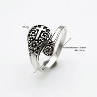 Geometric Intersecting Hollow Celtic Knot Ring for Women, Adjustable Open Ring