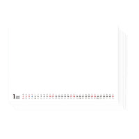 Hand-Drawn Monthly Calendar Cards Blank DIY Desk Calendar Mark Paper