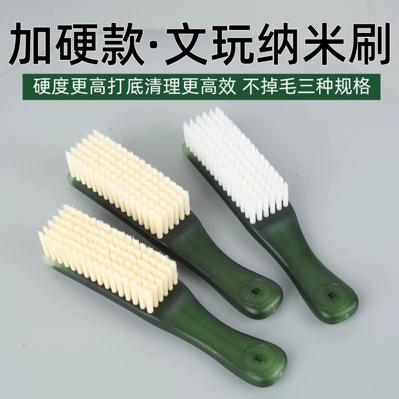 Nanofiber Walnut and Bodhi Bead Cleaning Brush Set for Polishing and Detailing