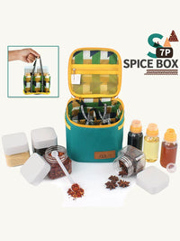 Portable Outdoor Seasoning Bottle Set for BBQ Camping Picnic - 6-Piece or Single Bottle Options