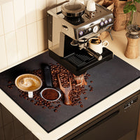 American Style Diatomaceous Earth Coffee Machine Mat Kitchen Countertop Absorbent Quick Dry Drain Mat Bar Mat