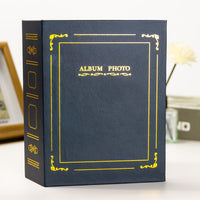 Tokugawa 4R 6-inch 100-Pocket Leather Texture Hot Stamping Photo Album