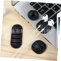 Self-Adhesive Desktop Cable Organizer Clips for Data Cables and Wires