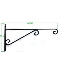 Iron Art Wall-Mounted Planter Hook for Balcony & Garden