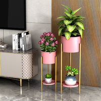 Nordic Iron Art Multi-tier Plant Stand for Balcony and Indoor Decor