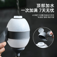 Pet Water Dispenser Bowl with Roller Ball for Dogs and Cats, Elevated Feeder