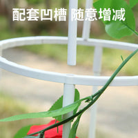 Garden Plant Support Stakes for Climbing Vines, Moonflower, Rose, Clematis, Wisteria - European Style Trellis for Balcony