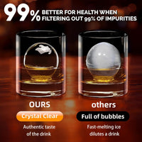 High-Transparency Silicone Ice Ball Mold for Clear Large Ice Spheres, Bar and Home Use