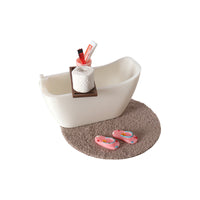 Dollhouse Miniature Bathroom Furniture and Accessories Set