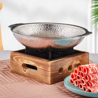 Japanese Style Sukiyaki Hot Pot Stainless Steel Commercial Oden Shabu-Shabu Pot with Double Handles