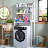 Bathroom Over-Toilet/Washer Storage Rack, Punch-Free Space Saver Shelf